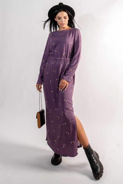 Платье "Аделия" фиолет принт